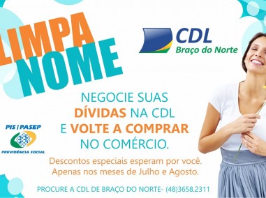 CDL de BN lana campanha para limpar nome de consumidores