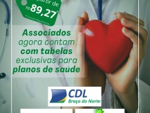 CDL de Braço do norte firma parceria em Saúde